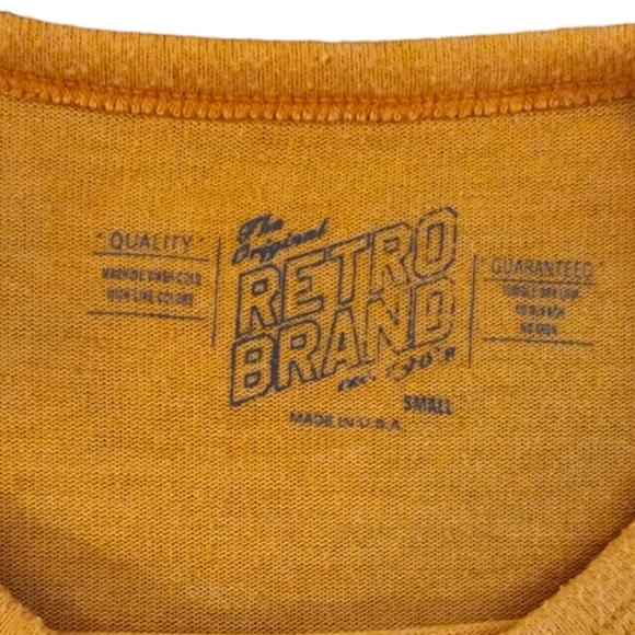 The Original Retro Brand Yellow Sunkissed Crewneck Sweatshirt - Picture 5 of 6